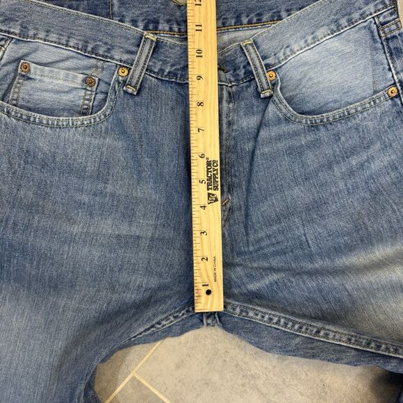 Levis 559 Jeans Mens 32x30 Blue Dark Wash Straight Leg Relaxed Fit Faded - Picture 7 of 11